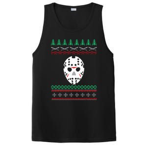 Jason Hockey Mask Ugly Christmas Holiday Festive  PosiCharge Competitor Tank