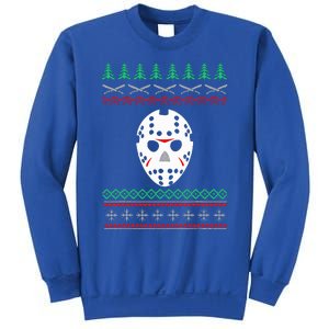 Jason Hockey Mask Ugly Christmas Holiday Festive  Sweatshirt