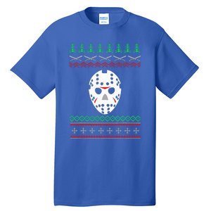 Jason Hockey Mask Ugly Christmas Holiday Festive  Tall T-Shirt