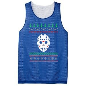 Jason Hockey Mask Ugly Christmas Holiday Festive  Mesh Reversible Basketball Jersey Tank