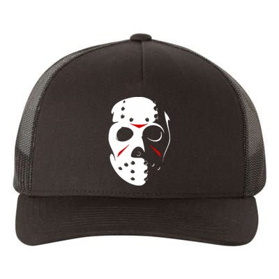 Jason Hockey Mask Halloween Friday 13th Yupoong Adult 5-Panel Trucker Hat