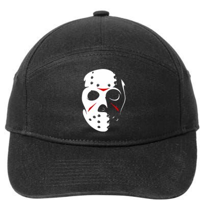 Jason Hockey Mask Halloween Friday 13th 7-Panel Snapback Hat