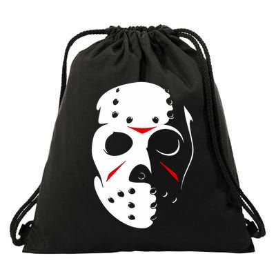 Jason Hockey Mask Halloween Friday 13th Drawstring Bag