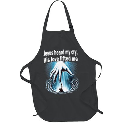 Jesus Heard My Cry His Love Lifted Me Apron