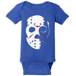 Jason Hockey Mask Halloween Friday 13TH Baby Bodysuit