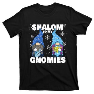 Jewish Hanukkah Menorah Dreidel Gnome Shalom To My Gnomies T-Shirt