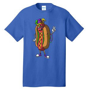 Jester Hotdog Masquerade Mask Mardi Gras Carnival Parade Cool Gift Tall T-Shirt