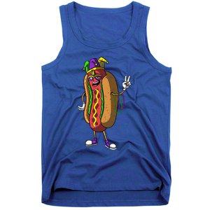 Jester Hotdog Masquerade Mask Mardi Gras Carnival Parade Cool Gift Tank Top