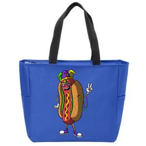 Jester Hotdog Masquerade Mask Mardi Gras Carnival Parade Cool Gift Zip Tote Bag