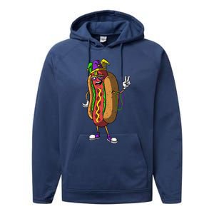 Jester Hotdog Masquerade Mask Mardi Gras Carnival Parade Cool Gift Performance Fleece Hoodie