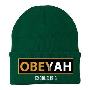 Jewish Hebrew Obeyah Obey Yah Clothing Knit Cap Winter Beanie