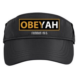 Jewish Hebrew Obeyah Obey Yah Clothing Adult Drive Performance Visor