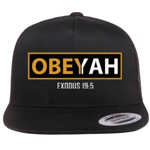 Jewish Hebrew Obeyah Obey Yah Clothing Flat Bill Trucker Hat