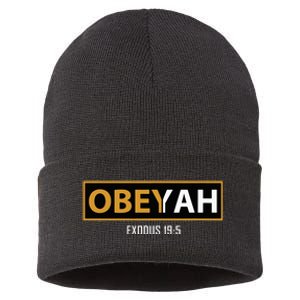 Jewish Hebrew Obeyah Obey Yah Clothing Sustainable Knit Beanie