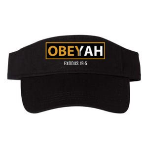 Jewish Hebrew Obeyah Obey Yah Clothing Valucap Bio-Washed Visor