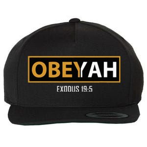 Jewish Hebrew Obeyah Obey Yah Clothing Wool Snapback Cap