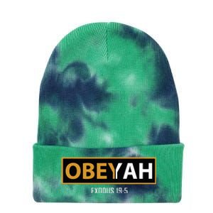 Jewish Hebrew Obeyah Obey Yah Clothing Tie Dye 12in Knit Beanie