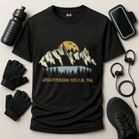 Jefferson Hills Pa Mountain Sunset Design Cooling Performance Crew T-Shirt