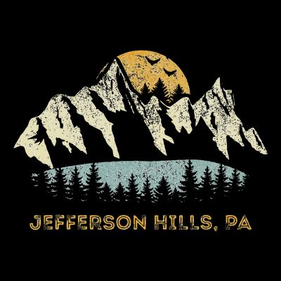Jefferson Hills Pa Mountain Sunset Design T-Shirt