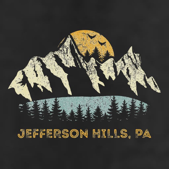 Jefferson Hills Pa Mountain Sunset Design Adult Drive Performance Visor