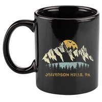 Jefferson Hills Pa Mountain Sunset Design 11oz C Handle Ceramic Mug