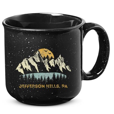Jefferson Hills Pa Mountain Sunset Design 15oz Campfire Ceramic Mug