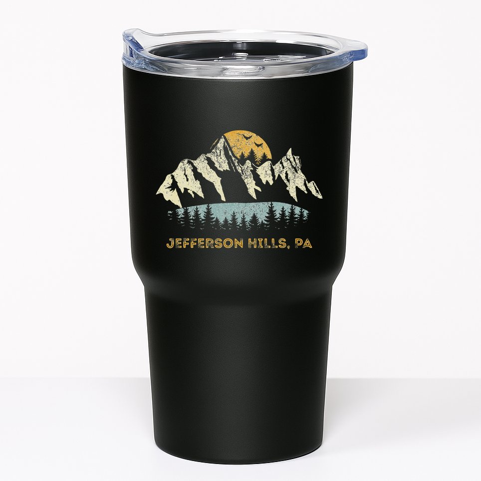 Jefferson Hills Pa Mountain Sunset Design Tumbler