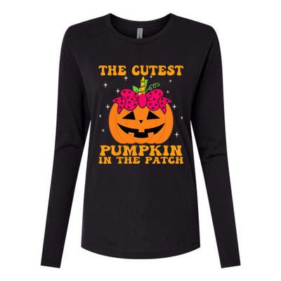 JackOLantern Halloween Pumpkin Unicorn Cute Womens Cotton Relaxed Long Sleeve T-Shirt