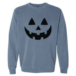 JackOLantern Halloween Pumpkin Face Garment-Dyed Sweatshirt