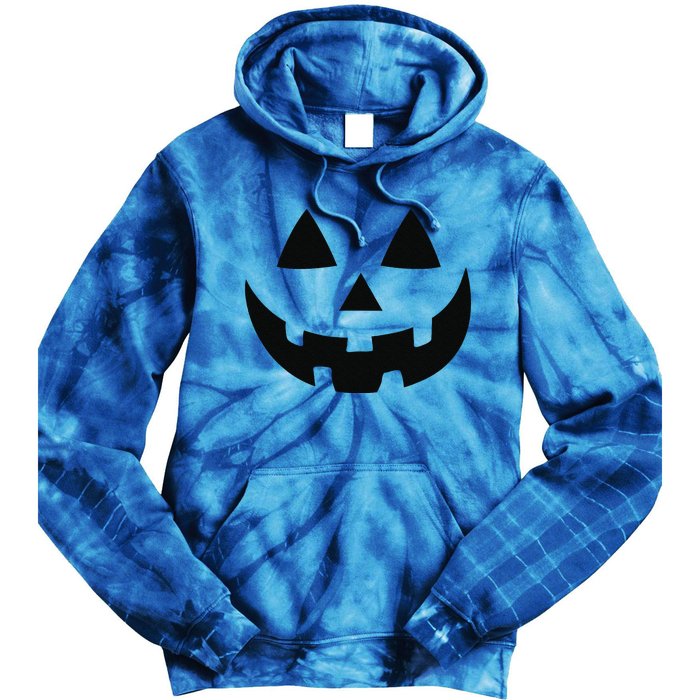 JackOLantern Halloween Pumpkin Face Tie Dye Hoodie