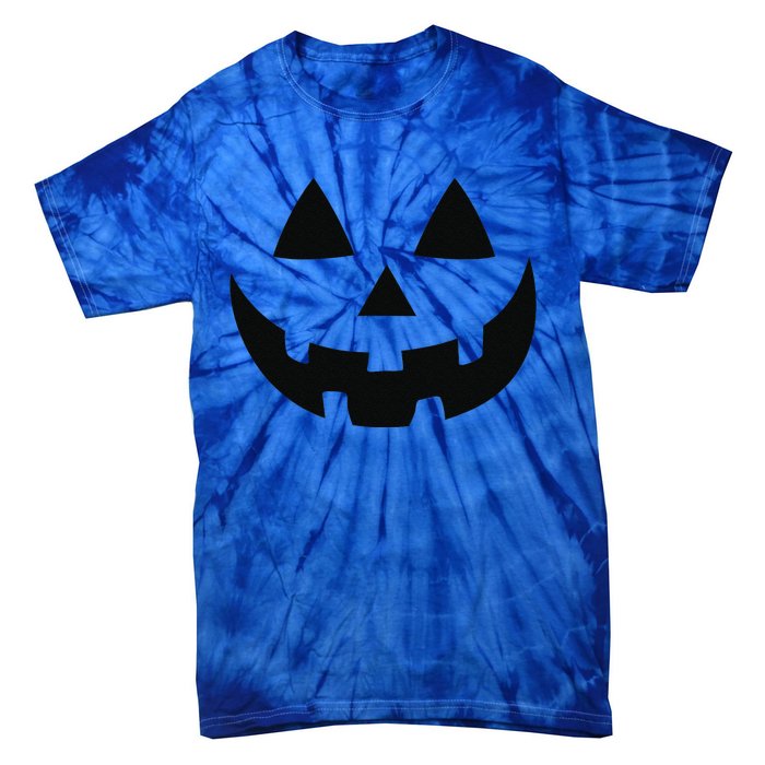 JackOLantern Halloween Pumpkin Face Tie-Dye T-Shirt