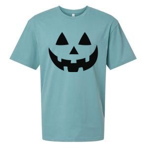 JackOLantern Halloween Pumpkin Face Sueded Cloud Jersey T-Shirt