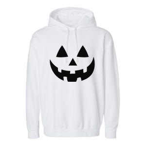 JackOLantern Halloween Pumpkin Face Garment-Dyed Fleece Hoodie