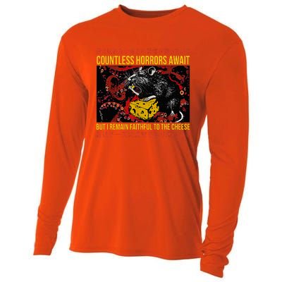 Japanese Horror Rat Retro Countless Horrors Await Cooling Performance Long Sleeve Crew