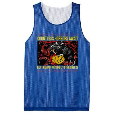 Japanese Horror Rat Retro Countless Horrors Await Mesh Reversible Basketball Jersey Tank