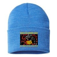 Japanese Horror Rat Retro Countless Horrors Await Sustainable Knit Beanie