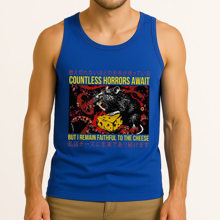 Japanese Horror Rat Retro Countless Horrors Await Tank Top