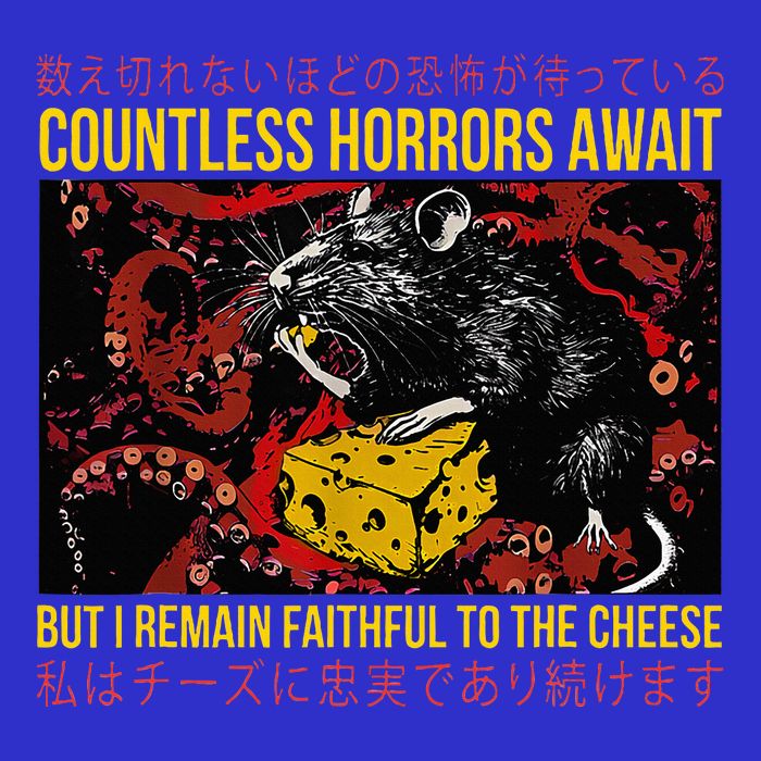 Japanese Horror Rat Retro Countless Horrors Await Tank Top