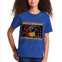 Japanese Horror Rat Retro Countless Horrors Await Kids T-Shirt