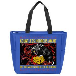 Japanese Horror Rat Retro Countless Horrors Await Zip Tote Bag