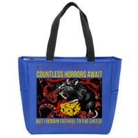 Japanese Horror Rat Retro Countless Horrors Await Zip Tote Bag