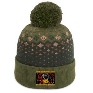 Japanese Horror Rat Retro Countless Horrors Await The Baniff Cuffed Pom Beanie