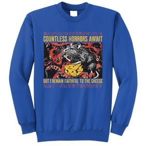 Japanese Horror Rat Retro Countless Horrors Await Tall Sweatshirt