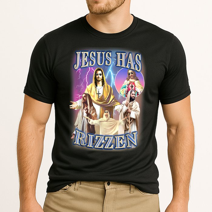 Jesus Has Rizzen Cooling Performance Crew T-Shirt