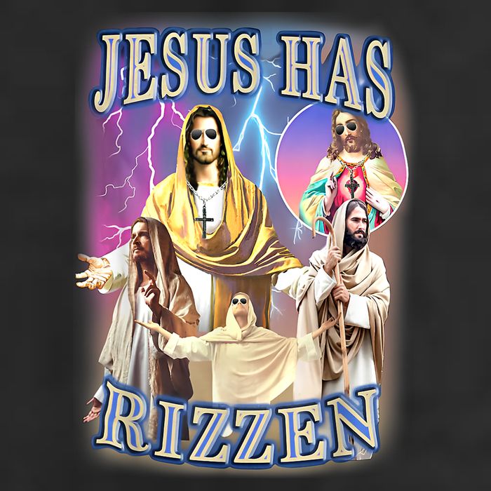 Jesus Has Rizzen Adult Drive Performance Visor