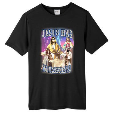 Jesus Has Rizzen Tall Fusion ChromaSoft Performance T-Shirt