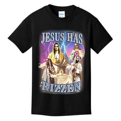 Jesus Has Rizzen Kids T-Shirt