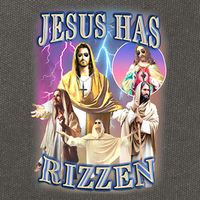 Jesus Has Rizzen Cotton Canvas Backpack