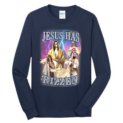 Jesus Has Rizzen Tall Long Sleeve T-Shirt