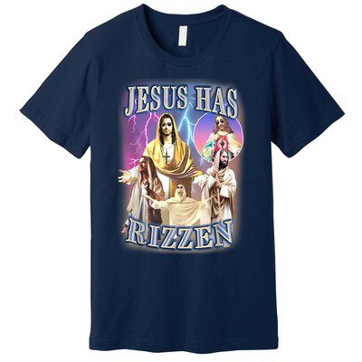 Jesus Has Rizzen Premium T-Shirt